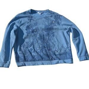 Northern Reflections Bird Tree Graphic Crewneck‎ Sweatshirt Large